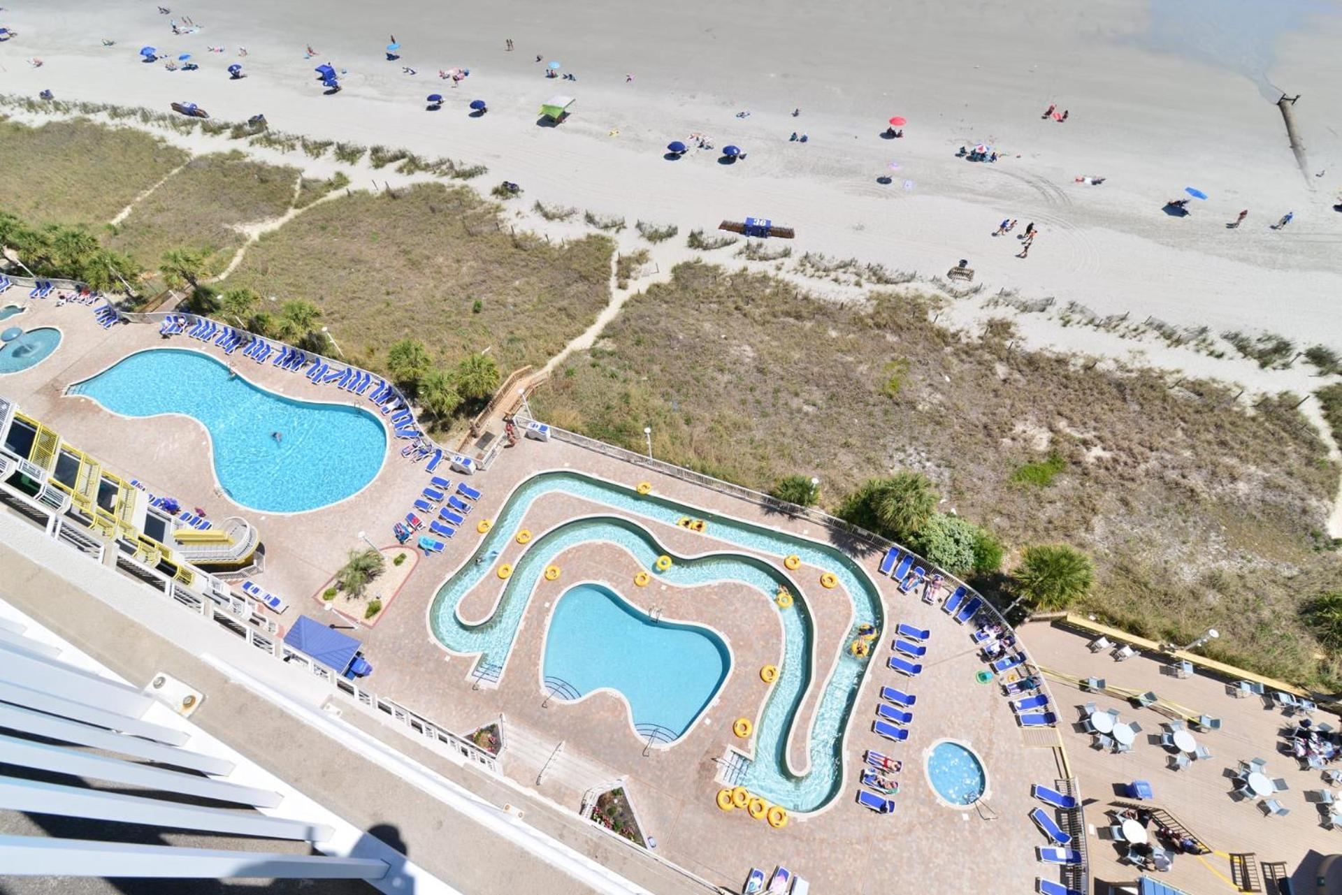 Oceanfront Top Location Modern Resort Lazy River Huge Pool Oasis Myrtle Beach Exterior photo